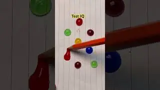 Connect the drops of color(9)🔵 #iqtest #art #games #colors #shorts