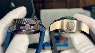 H2O Kalmar 2 Deep Diver 25,000M vs Spinnaker Piccard Titanium 1,000M watch