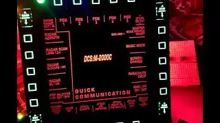 Engraved insert plates for Thrustmaster Cougar MFD - backlight
