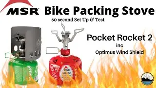 Camping Stove - MSR Pocket Rocket 2 Stove  Set Up & Test - Optimus Pans & Stand