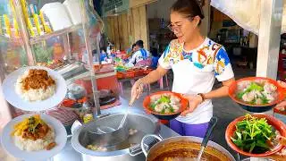 Cheap but Real! $1.75 Noodle Soup Breakfast in Cambodia | Street Food Life