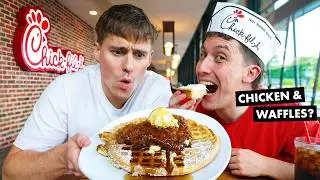 Brits go to the first ever Chick-fil-A!