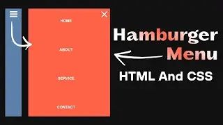How to Create a Responsive Hamburger Menu Using HTML & CSS Only | Navbar Menu Without JavaScript