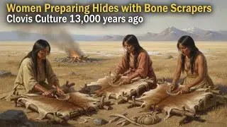 Women Preparing Hides with Bone Scrapers | Ancient Craft & Daily Life Documentary