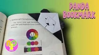 Cara Membuat Pembatas Buku Panda dari Kertas Origami | Bookmarks DIY