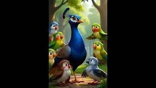 గర్వం విడిచిన మయూరుడు | 🦚🌧️ ||🦚 The Proud Peacock Who Learned Kindness | Kids Moral Story 🌈