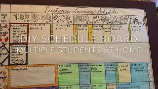 DIY Schedule Board