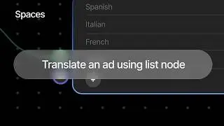 How to translate Ads to multiple languages using List Nodes | Freepik Spaces