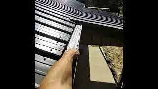 Installing 6&rdquo; Gutters and Shurflo Gutter Screens on a Metal Building