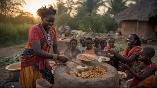 An African Village Mom Turns Cow Stomach into the Most Delicious intestinal Meal For the Family