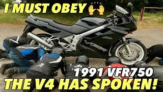 Honda VFR750 - The V4 has Spoken - I must Obey 🙌  - The Bike that chooses me every time #vfr750