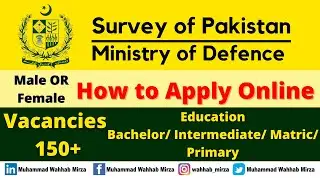 Survey of Pakistan Jobs 2022 Apply Online Application Form Survey Of Pakistan New Jobs 2022