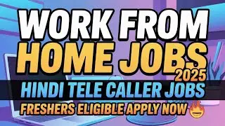 🔥 Work From Home Jobs In Hindi 2025 | Telecaller Jobs | apply now #bpo #workfromhome