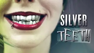 Как сделать искусственный металлический зубной протез Joker из термопластика | DIY Серебряный Grillz