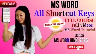 Word Tutorial For Beginners - Full Course in Hindi | Microsoft Word Complete Tutorial - 2025-26
