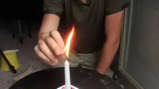 Incredible Fire Trick Slow Motion