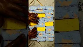Dual Colour Chalk ASMR Crush Video #shorts #asmr #trending