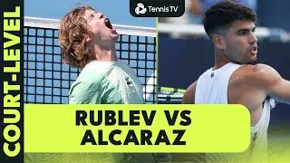 Court-Level Highlights: Andrey Rublev vs Carlos Alcaraz 🤩 | Cincinnati 2025