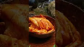 Whole Chicken with Rum Cooked In Forest #shorts