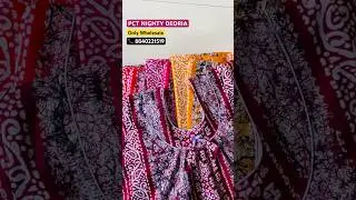 Double piping nighty design | Piping nighty design | PCT NIGHTY DEORIA #nighty #nightwear #wholesale