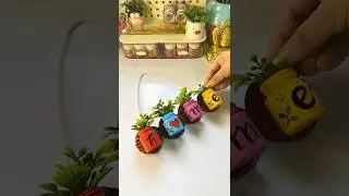 Diy Wall Hanging Mini Planter Craft#shorts #viralshort #reuse #diy #handmade #crafting #trending