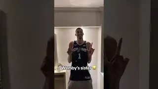 Wemby's sister dressed up as him for Halloween 🎃😂 (via @eve_wemba/TT) #shorts