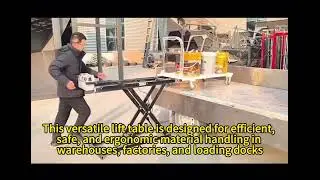 📦 Custom Movable Electric Lift Scissors Platform Trolley |  Cargo Handling Solution#electriclift