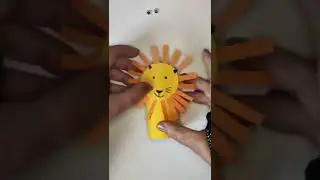 Lion - Paper Roll Crafts #shorts