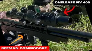 MIRA VISIÓN NOCTURNA con RiflE BEEMAN Commodore 5.5 pcp#airgun #airgunshooting #pcp #visiónnocturna