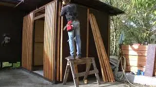 Steel frame shed