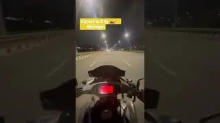 🌙 Midnight Bike Ride | Bangalore Airport to City 🏍️✨