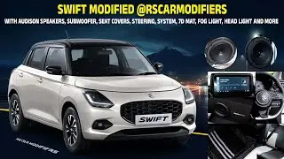 Swift Modified With Speakers, Subwoofer, Seat Covers, Steering, System, Fog light, Head light & More