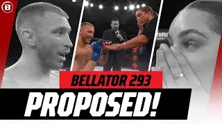 Bellator 293: Luke Trainer proposes to his girlfriend after his post fight interview!