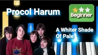 A Whiter Shade of Pale - Procol Harum // (Senza Luce - Dik Dik) - Easy Piano Tutorial | Piano 4ever