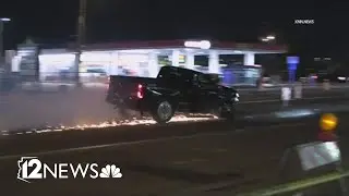 Driver suspected of DUI crashes into Phoenix police cruiser, tries to drive away