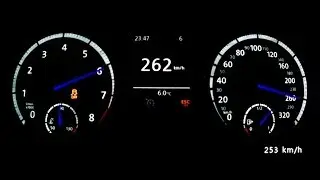 VW Golf VII R 2014 - acceleration 0-250 km/h, top speed test and more