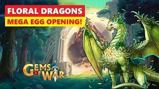Gems of War WHAT THE HELL! Floral Dragon Egg Opening! Flower Power?