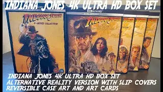 INDIANA JONES 4K UHD ALTERNATIVE REALITY BOXSET PACKAGING
