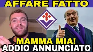 PARTENZA CONFERMATA! È ACCADUTO OGGI! SMONTAGGIO SULLA VIOLA! FIORENTINA NEWS