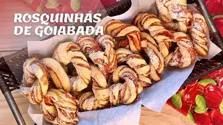 ROSQUINHAS FOLHADAS com GOIABADA! Divina receita!