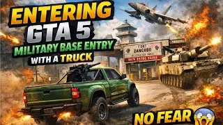 GTA 5 Military Base Entry with a Truck - Trevor Style