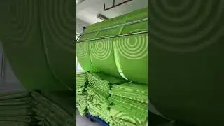 Woven custom beach towel production