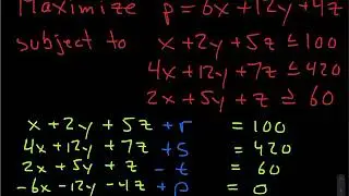 Linear Programming-Mixed Constraints-Complete Example