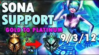 GOLD to PLATINUM #3 AP Sona Support League of Legends season 10 - LOL S10 Sona Support Build & Runes
