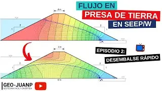FLUJO en una PRESA DE TIERRA con SEEP/W - Episodio 2 - El DESEMBALSE RÁPIDO o 