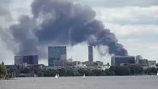 Massive Fire and Explosions in Hamburg-Moorfleet