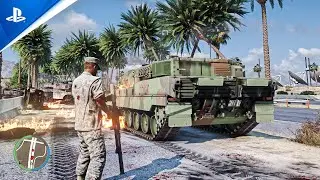 ► GTA 6 PS5 Graphics &ndash; Army & Police Chase Action Gameplay! Ray Tracing Graphics / GTA V Mod