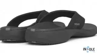 SOLE Black Sport Flips Orthotic Sandals @TheInsoleStore.com