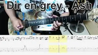 Dir en grey - Ash ギター弾いてみた【guitar cover tab有】