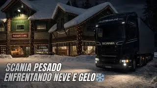 A Neve Não Perdoa! Scania Pesado no Limite da Física ❄️ ETS2